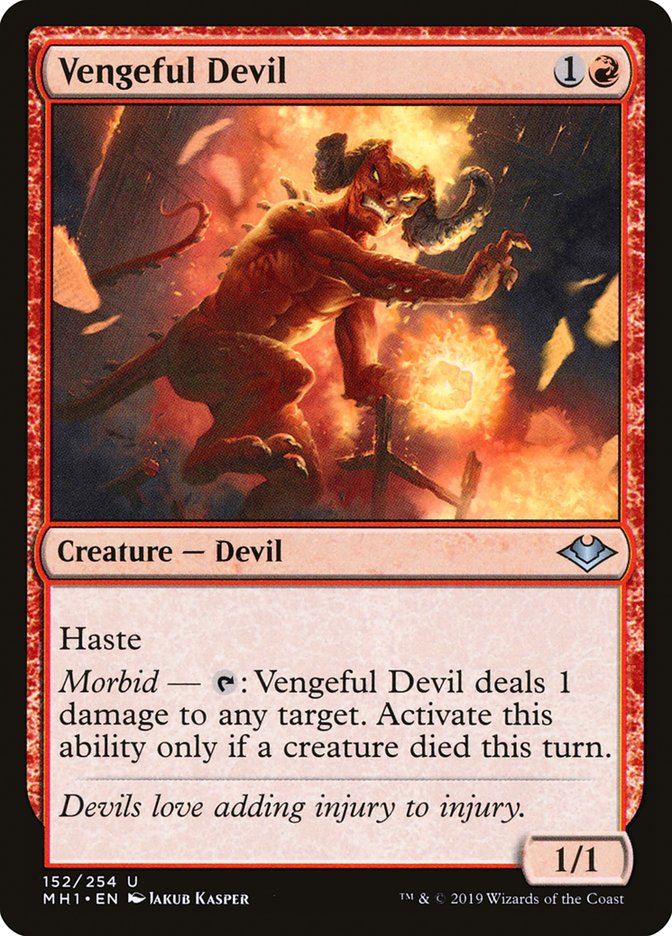 Vengeful Devil [Modern Horizons] | Cards and Coasters CA