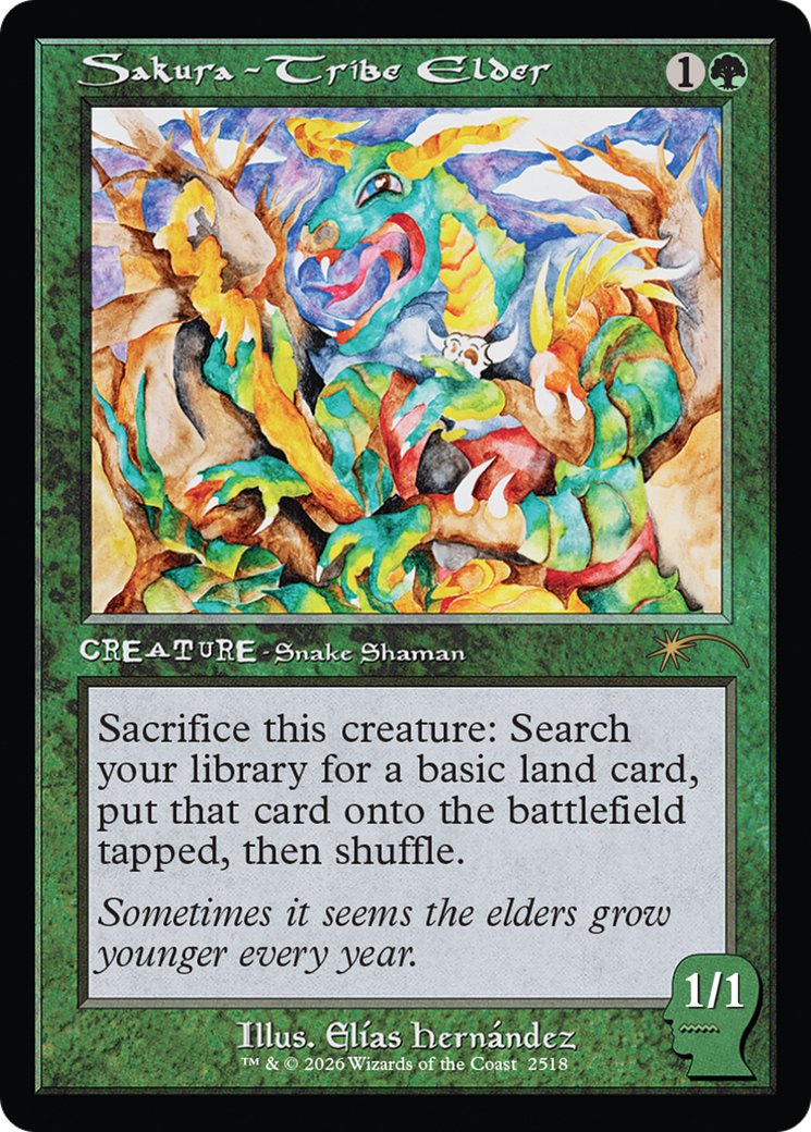 Sakura-Tribe Elder (2518) [Secret Lair Drop Series] | Cards and Coasters CA