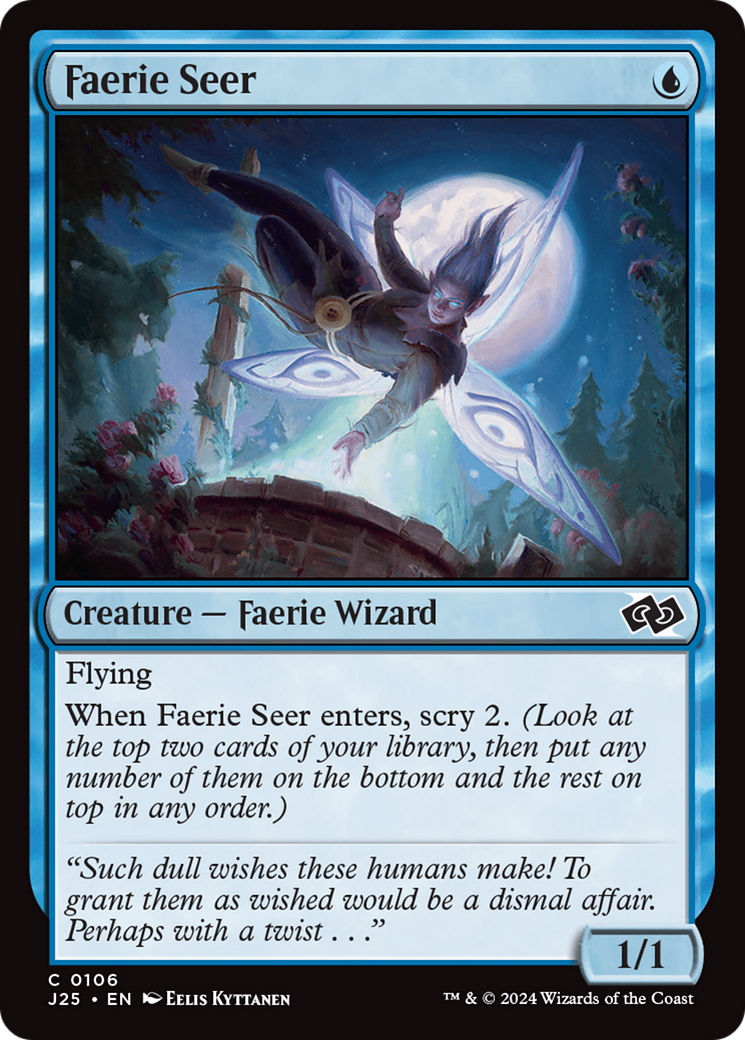 Faerie Seer [Foundations Jumpstart] | Cards and Coasters CA