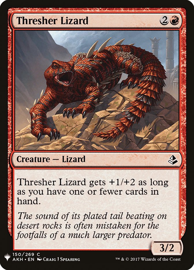 Thresher Lizard [Mystery Booster] | Cards and Coasters CA