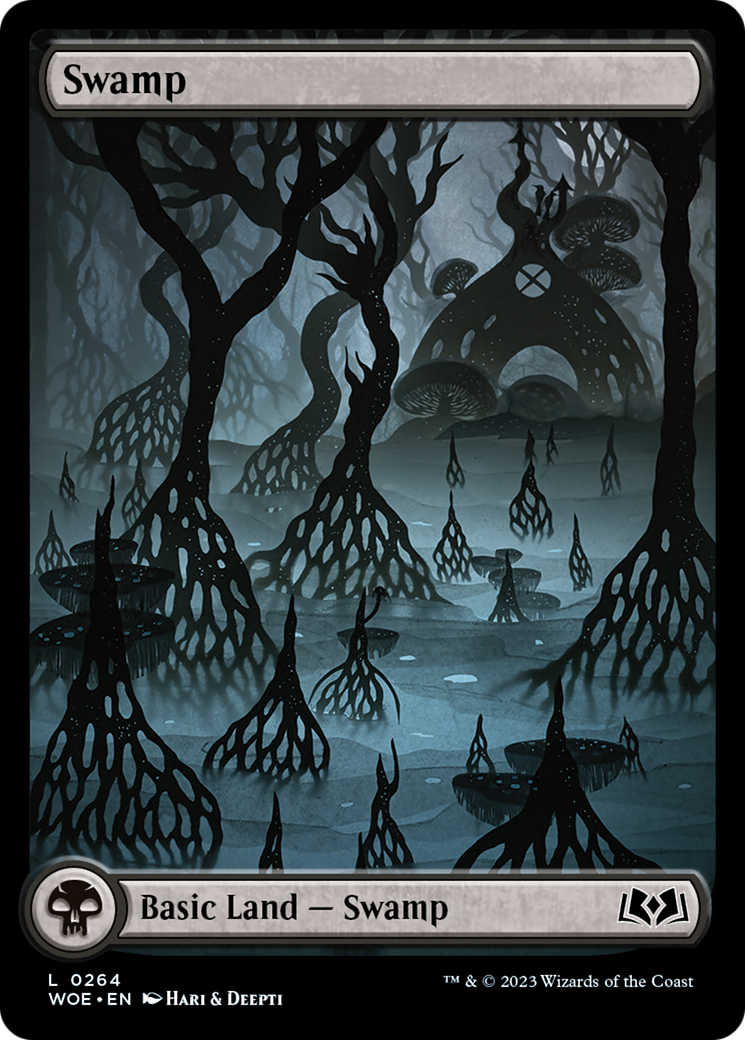 Swamp (264) (Full-Art) [Wilds of Eldraine] | Cards and Coasters CA