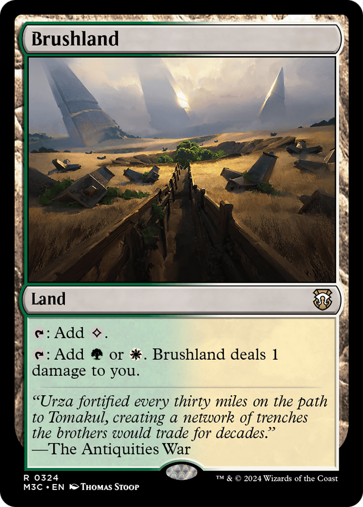 Brushland (Ripple Foil) [Modern Horizons 3 Commander] | Cards and Coasters CA