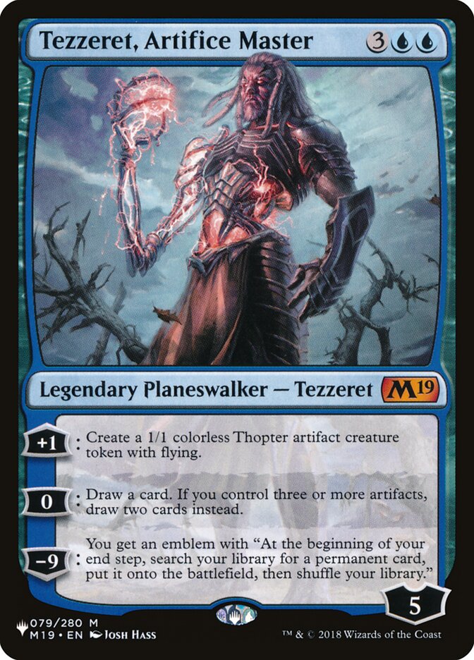 Tezzeret, Artifice Master [The List] | Cards and Coasters CA