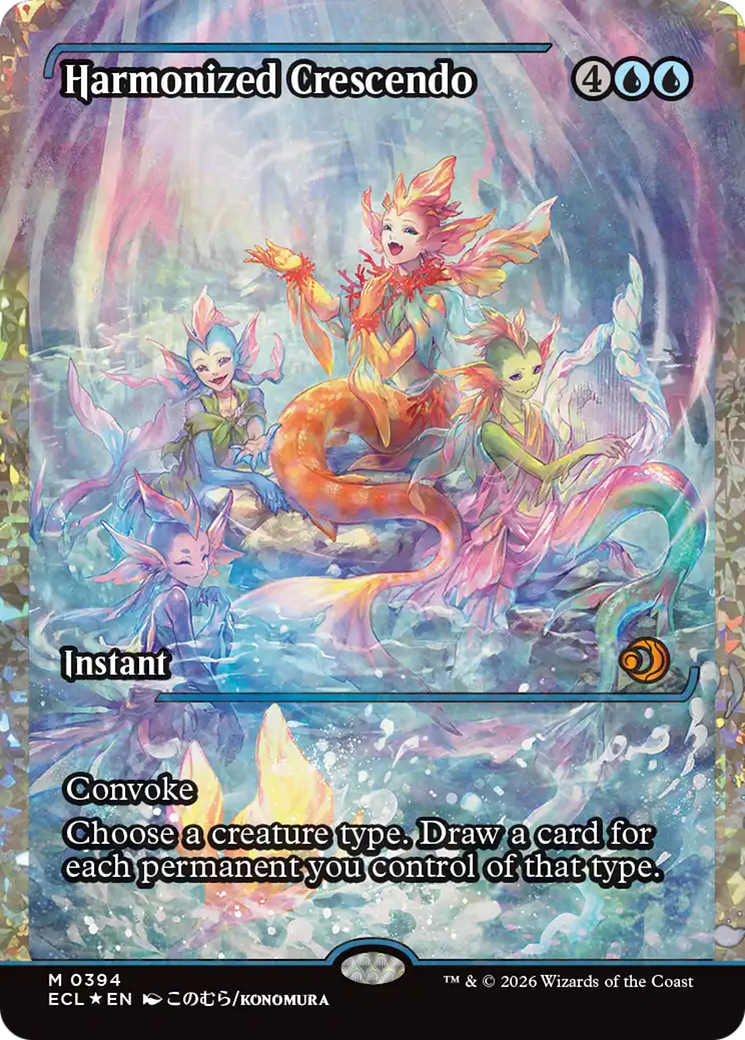 Harmonized Crescendo (0394) (Showcase) (Fracture Foil) [Lorwyn Eclipsed] | Cards and Coasters CA