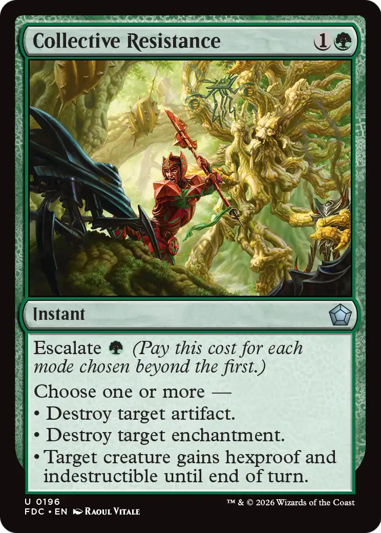 Collective Resistance [Foundations Commander] | Cards and Coasters CA
