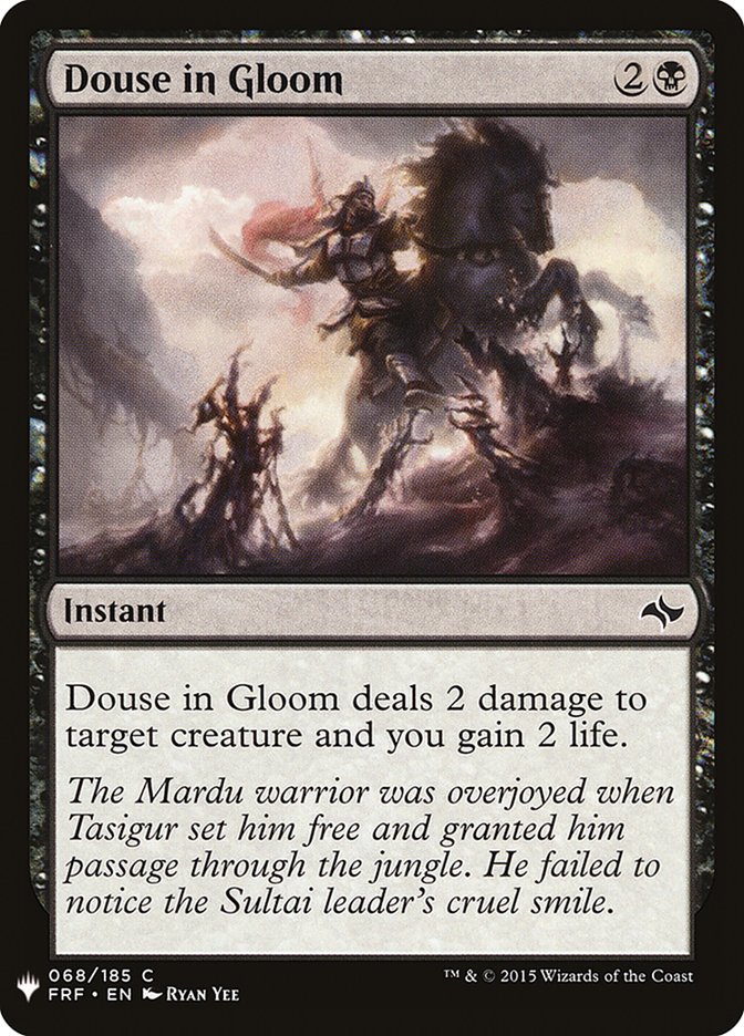 Douse in Gloom [Mystery Booster] | Cards and Coasters CA