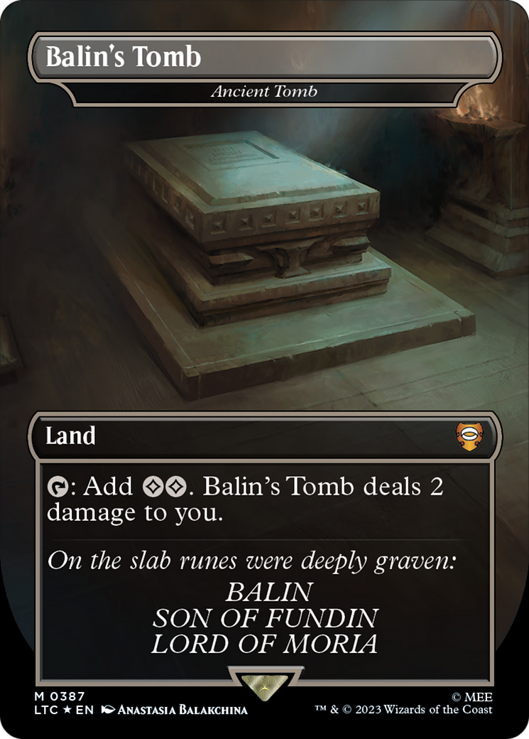 Balin's Tomb - Ancient Tomb (Surge Foil Realms and Relics) [The Lord of the Rings: Tales of Middle-Earth Commander] | Cards and Coasters CA