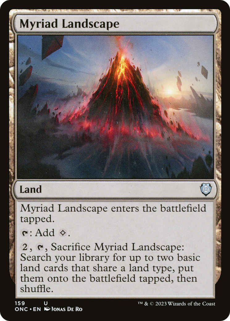 Myriad Landscape [Phyrexia: All Will Be One Commander] | Cards and Coasters CA