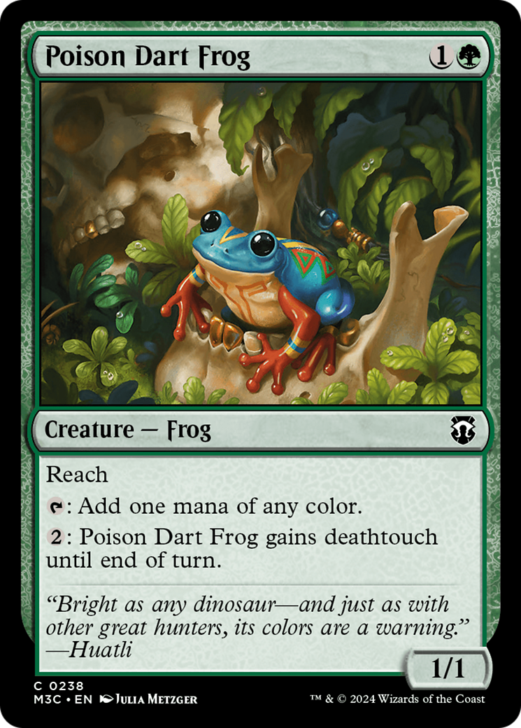 Poison Dart Frog (Ripple Foil) [Modern Horizons 3 Commander] | Cards and Coasters CA