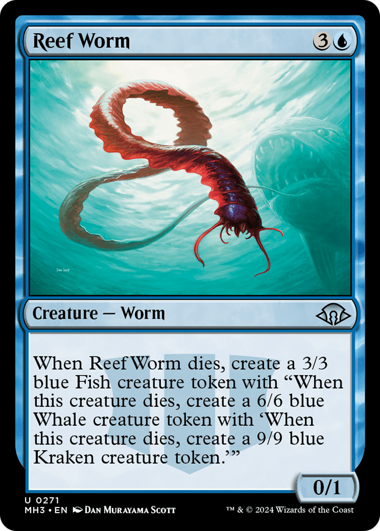 Reef Worm [Modern Horizons 3] | Cards and Coasters CA