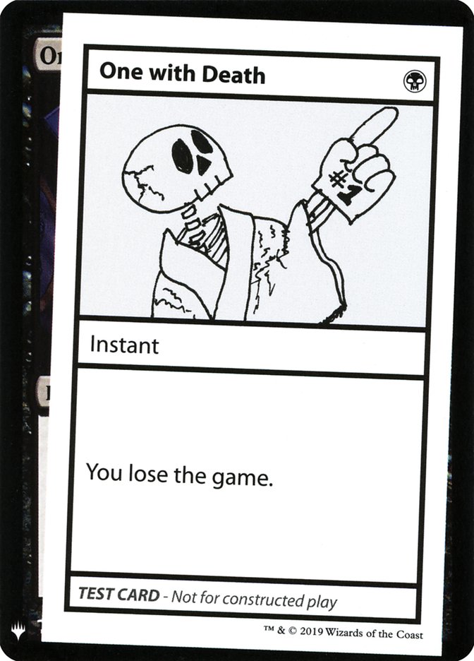 One with Death [Mystery Booster Playtest Cards] | Cards and Coasters CA