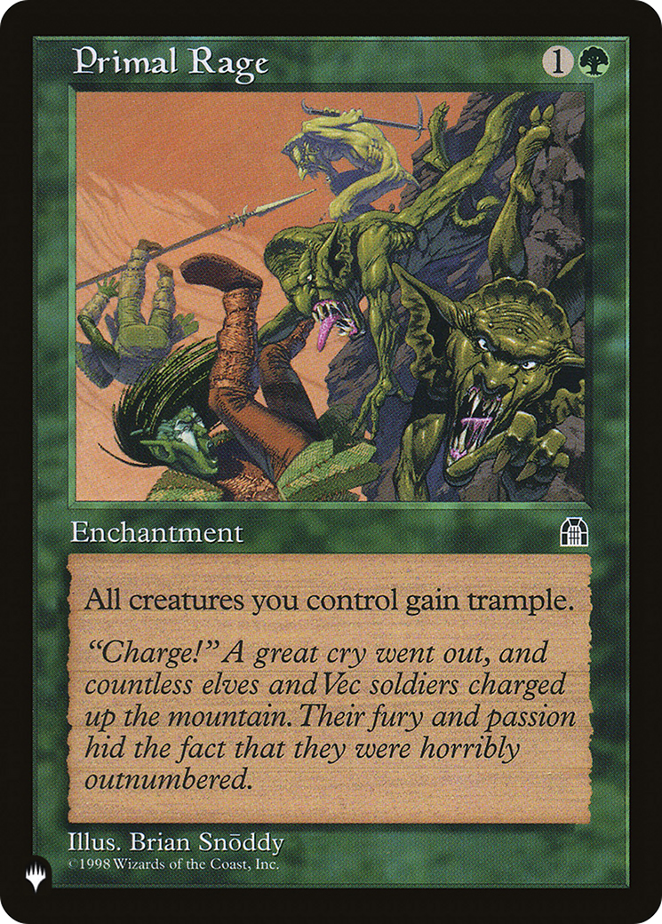 Primal Rage [The List Reprints] | Cards and Coasters CA