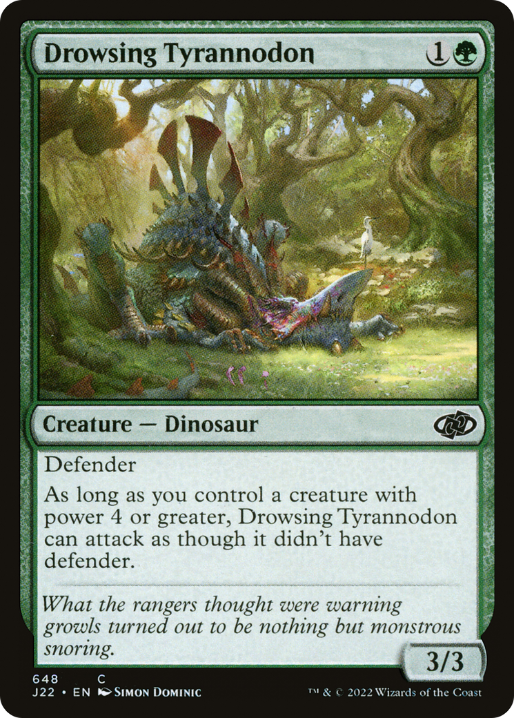 Drowsing Tyrannodon [Jumpstart 2022] | Cards and Coasters CA