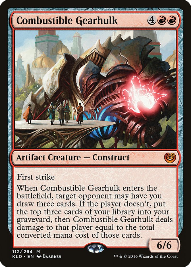 Combustible Gearhulk [Kaladesh] | Cards and Coasters CA