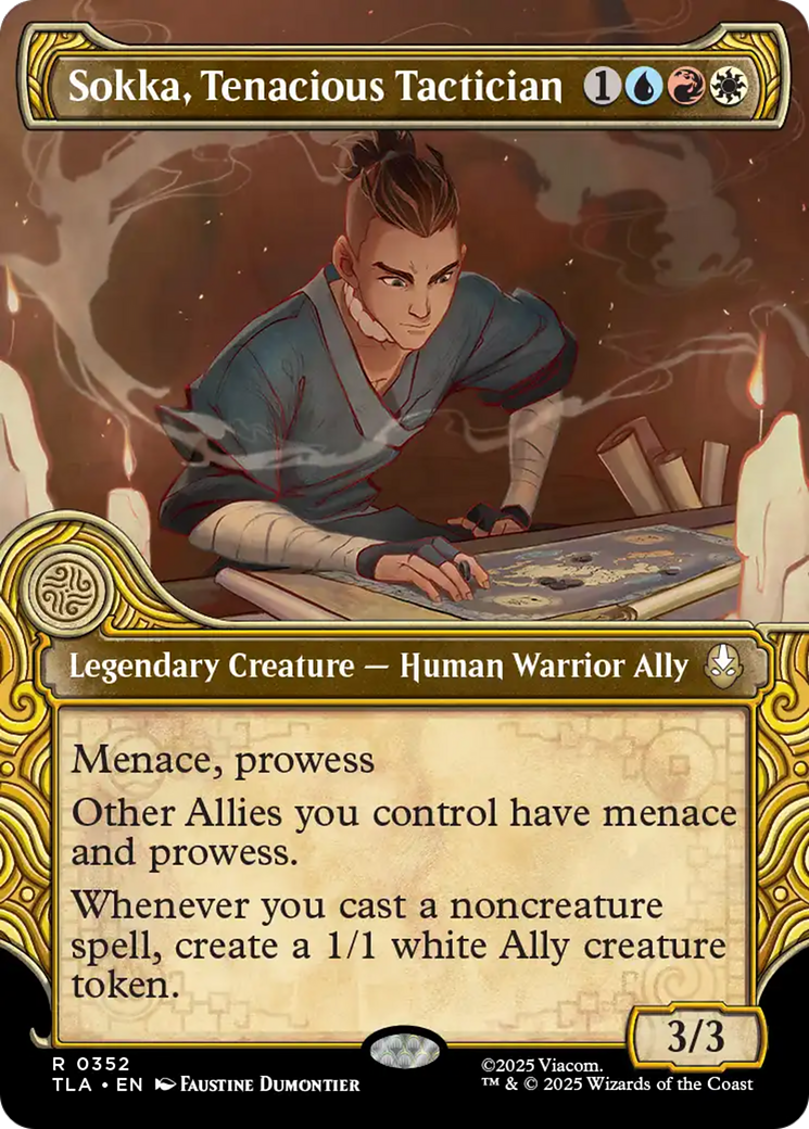 Sokka, Tenacious Tactician (Showcase) [Avatar: The Last Airbender] | Cards and Coasters CA