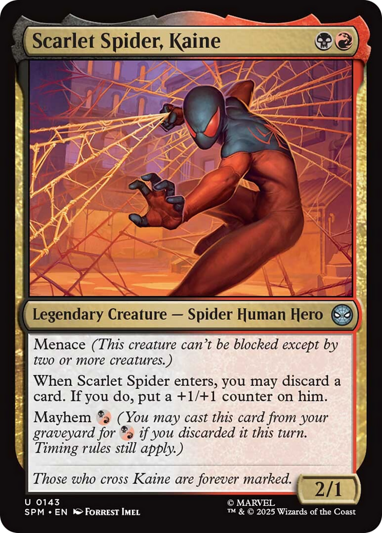 Scarlet Spider, Kaine [Marvel's Spider-Man] | Cards and Coasters CA