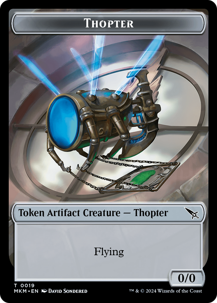 Thopter Token (0019) [Murders at Karlov Manor Tokens] | Cards and Coasters CA