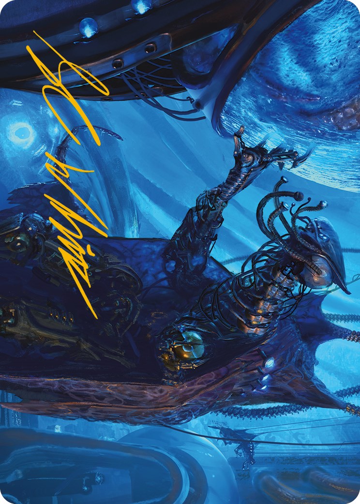 Atmosphere Surgeon Art Card (Gold-Stamped Signature) [Phyrexia: All Will Be One Art Series] | Cards and Coasters CA