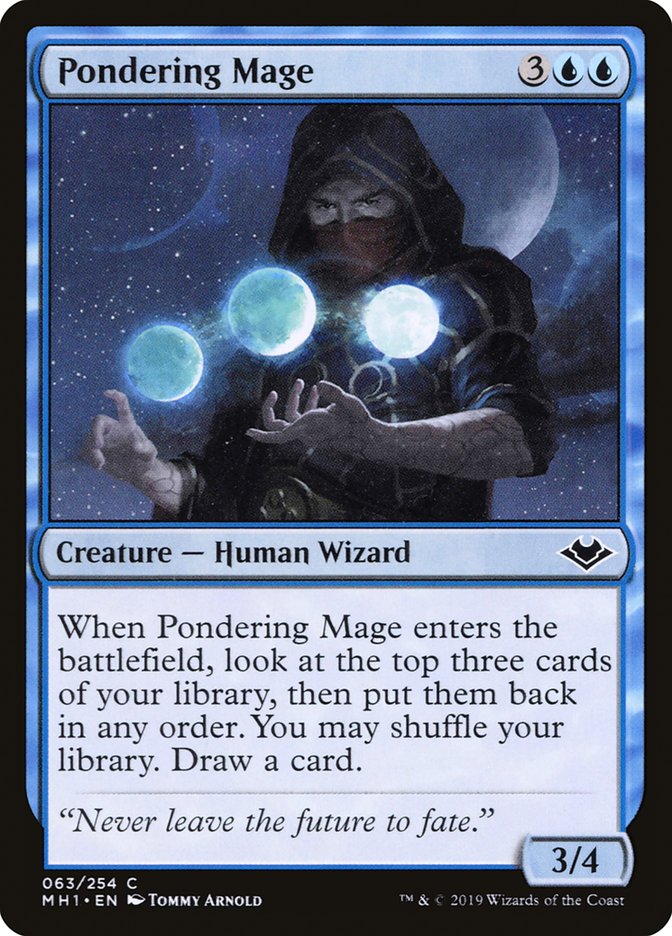 Pondering Mage [Modern Horizons] | Cards and Coasters CA