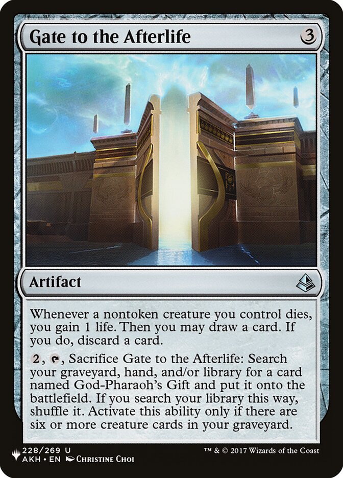 Gate to the Afterlife [The List] | Cards and Coasters CA