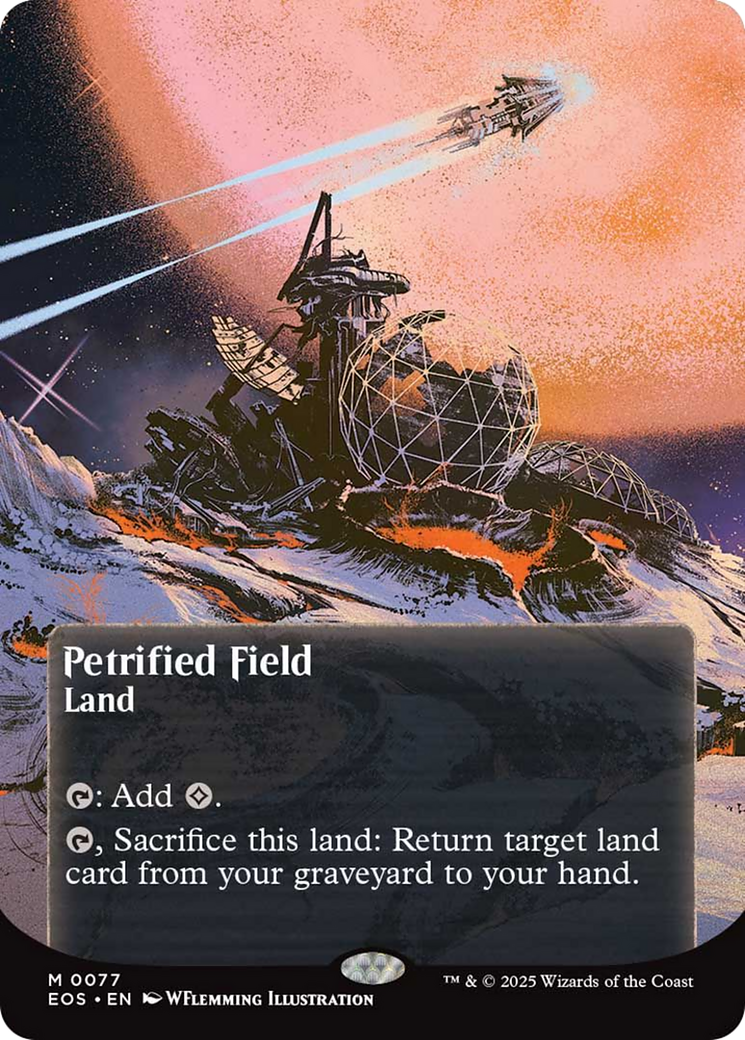 Petrified Field (0077) (Borderless) [Edge of Eternities: Stellar Sights] | Cards and Coasters CA