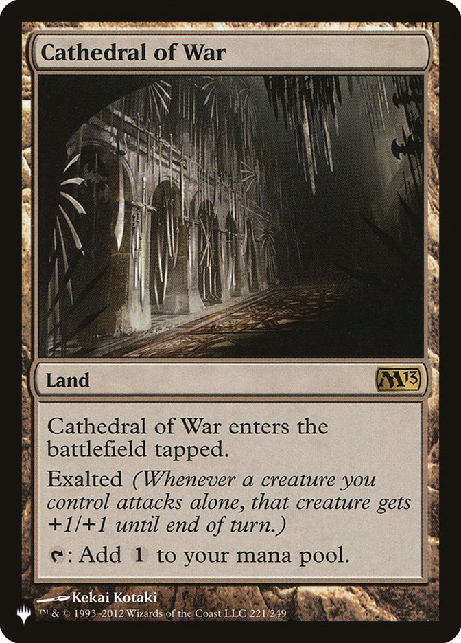 Cathedral of War [The List] | Cards and Coasters CA