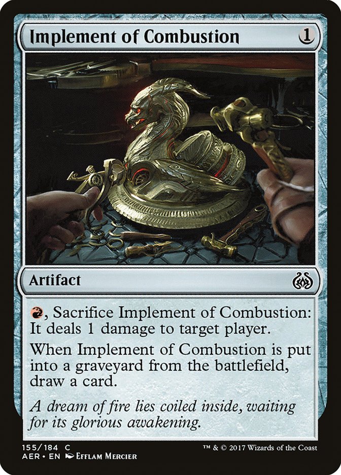 Implement of Combustion [Aether Revolt] | Cards and Coasters CA