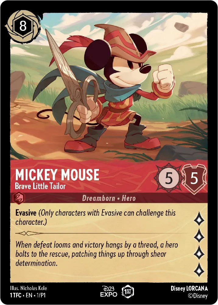 Mickey Mouse (1) [D23 Promos] | Cards and Coasters CA