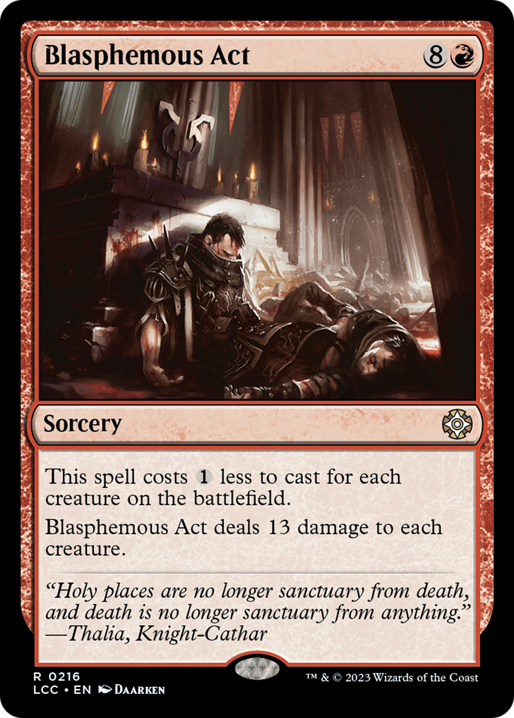 Blasphemous Act [The Lost Caverns of Ixalan Commander] | Cards and Coasters CA