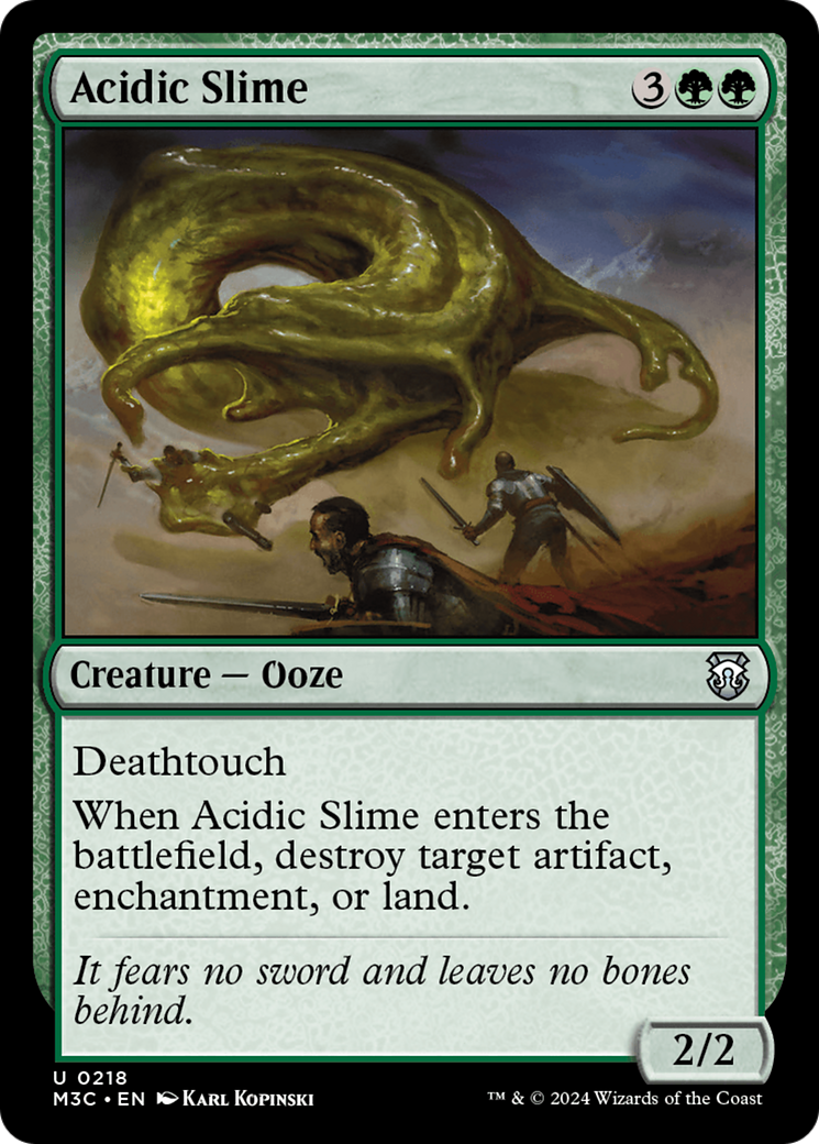 Acidic Slime (Ripple Foil) [Modern Horizons 3 Commander] | Cards and Coasters CA