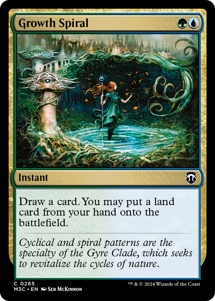 Growth Spiral (Ripple Foil) [Modern Horizons 3 Commander] | Cards and Coasters CA