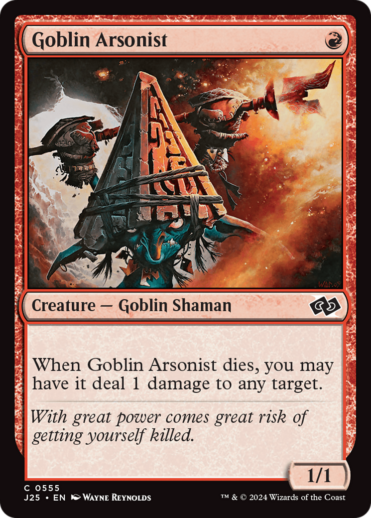 Goblin Arsonist [Foundations Jumpstart] | Cards and Coasters CA