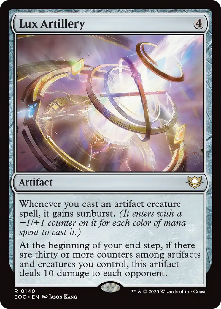 Lux Artillery [Edge of Eternities Commander] | Cards and Coasters CA