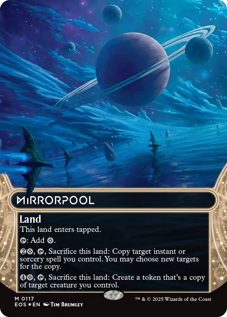 Mirrorpool (0117) (Borderless) (Galaxy Foil) [Edge of Eternities: Stellar Sights] | Cards and Coasters CA
