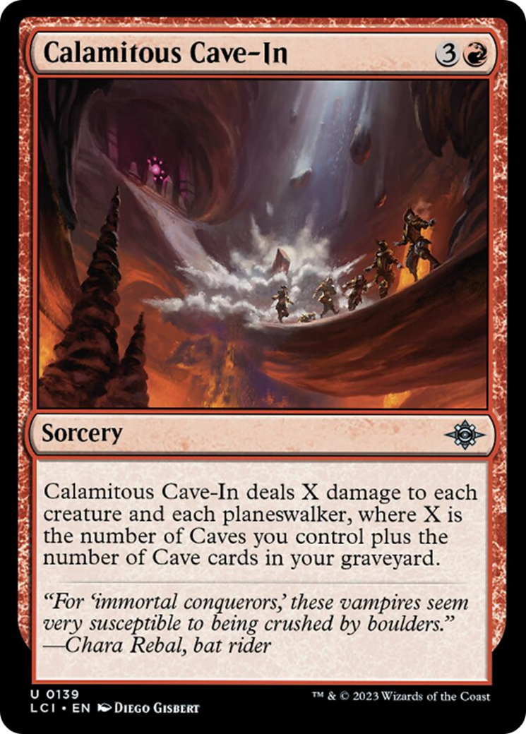 Calamitous Cave-In [The Lost Caverns of Ixalan] | Cards and Coasters CA