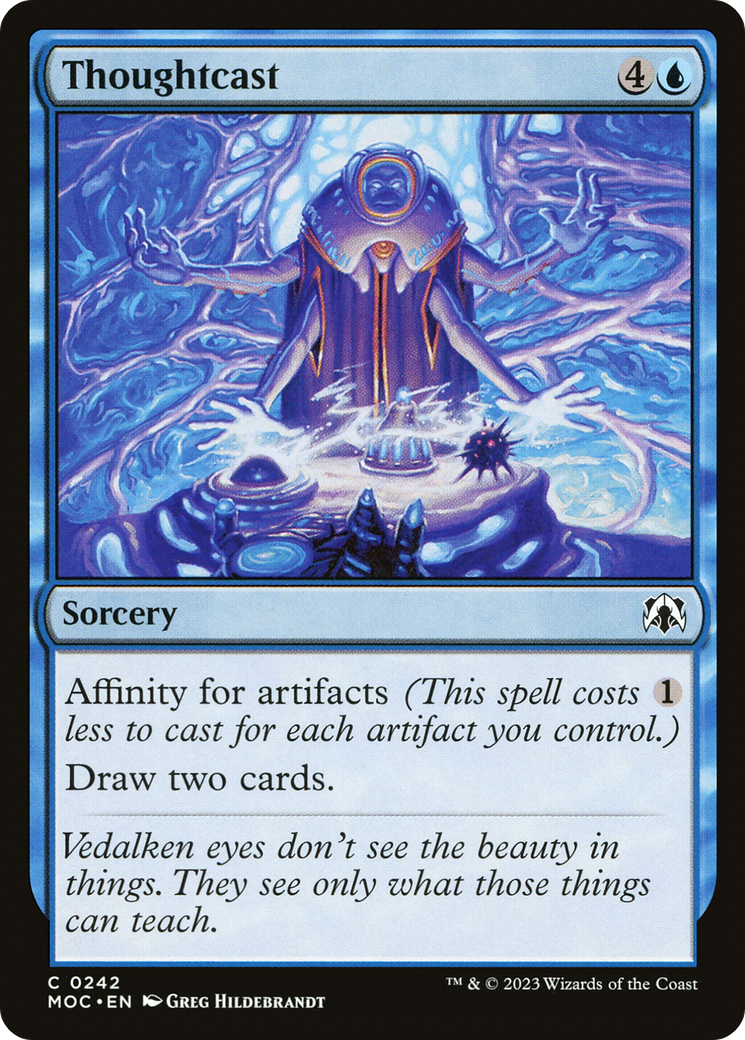Thoughtcast [March of the Machine Commander] | Cards and Coasters CA