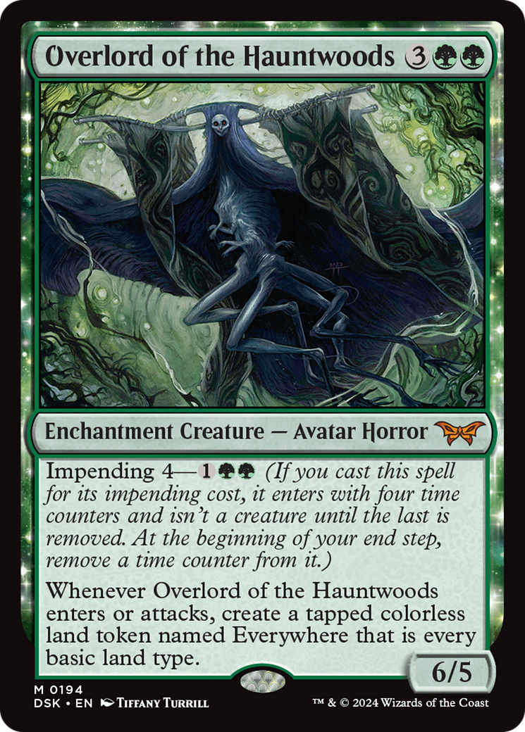 Overlord of the Hauntwoods [Duskmourn: House of Horror] | Cards and Coasters CA