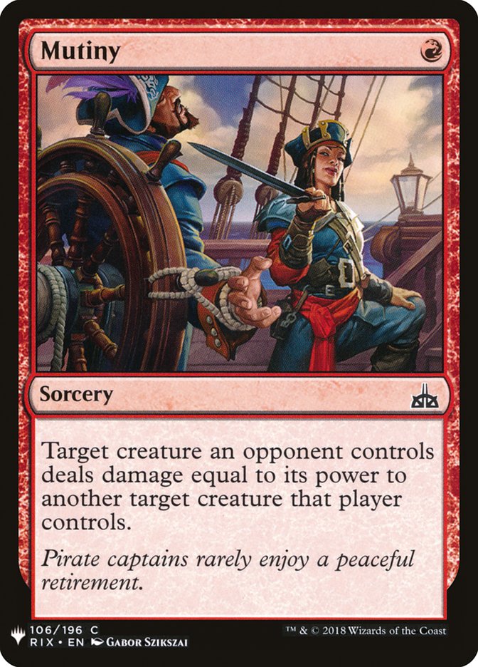 Mutiny [Mystery Booster] | Cards and Coasters CA