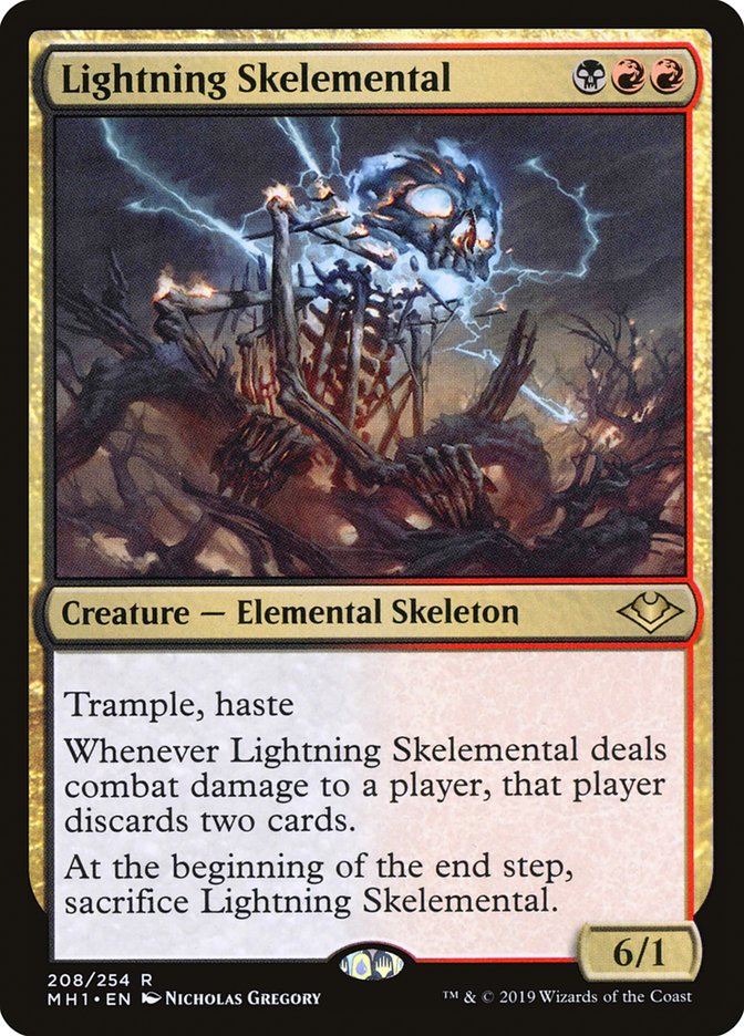 Lightning Skelemental [Modern Horizons] | Cards and Coasters CA