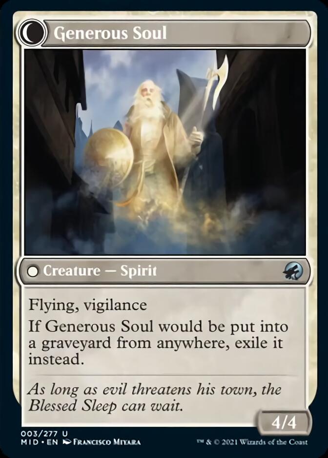 Beloved Beggar // Generous Soul [Innistrad: Midnight Hunt] | Cards and Coasters CA