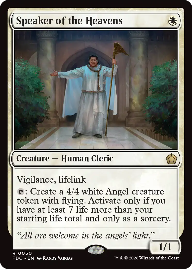 Speaker of the Heavens [Foundations Commander] | Cards and Coasters CA