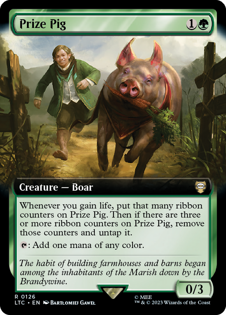 Prize Pig (Extended Art) [The Lord of the Rings: Tales of Middle-Earth Commander] | Cards and Coasters CA