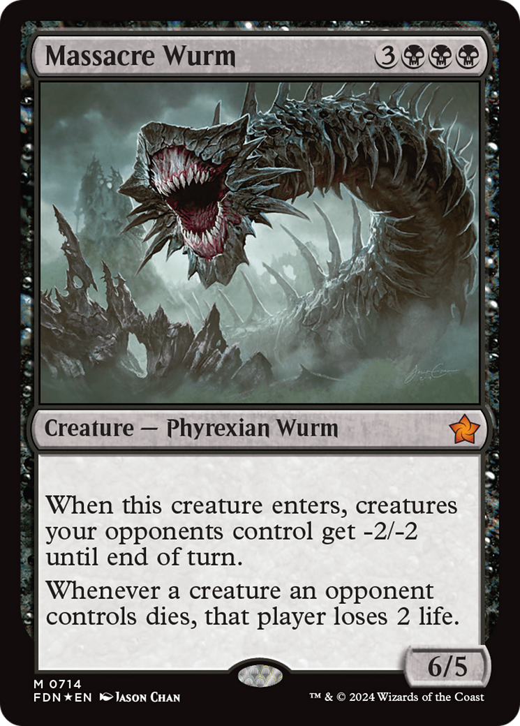 Massacre Wurm [Foundations] | Cards and Coasters CA