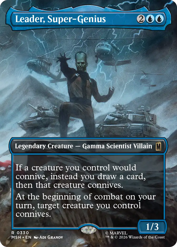 Leader, Super-Genius (Borderless) [Marvel Super Heroes] | Cards and Coasters CA