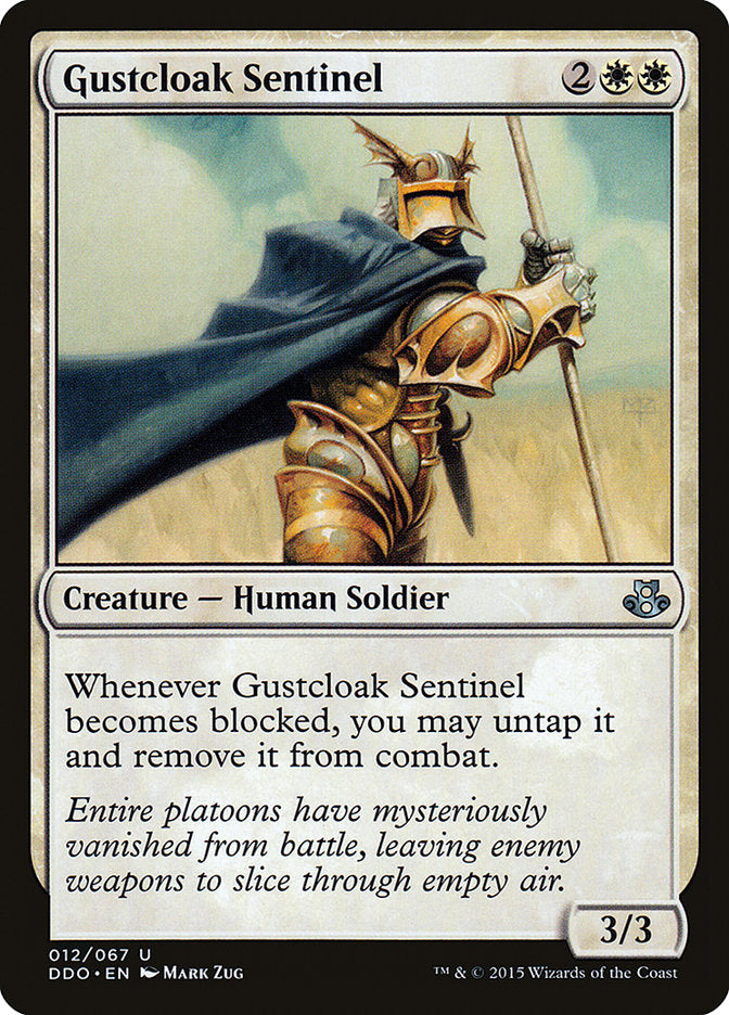 Gustcloak Sentinel [Duel Decks: Elspeth vs. Kiora] | Cards and Coasters CA