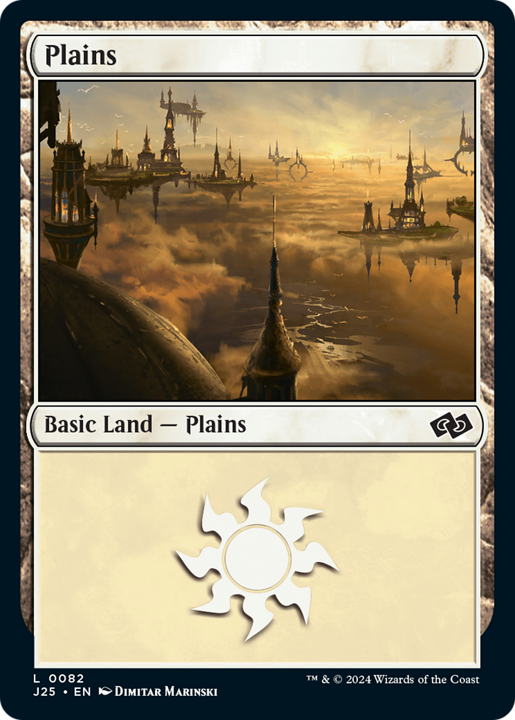 Plains (82) [Foundations Jumpstart] | Cards and Coasters CA