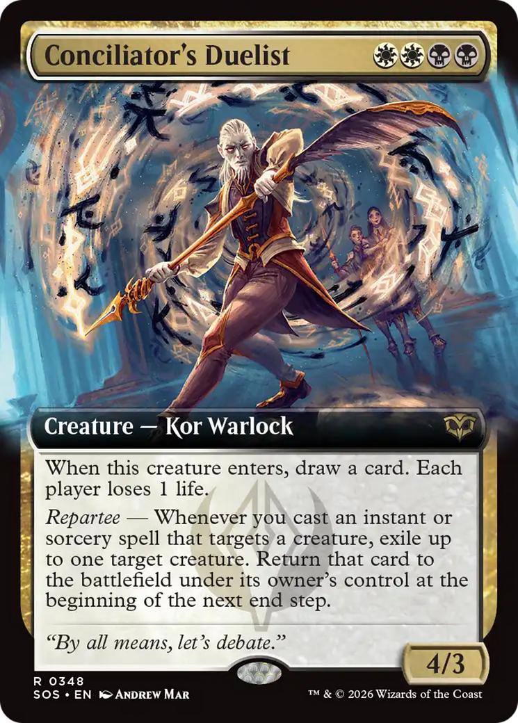 Conciliator's Duelist (Extended Art) [Secrets of Strixhaven] | Cards and Coasters CA