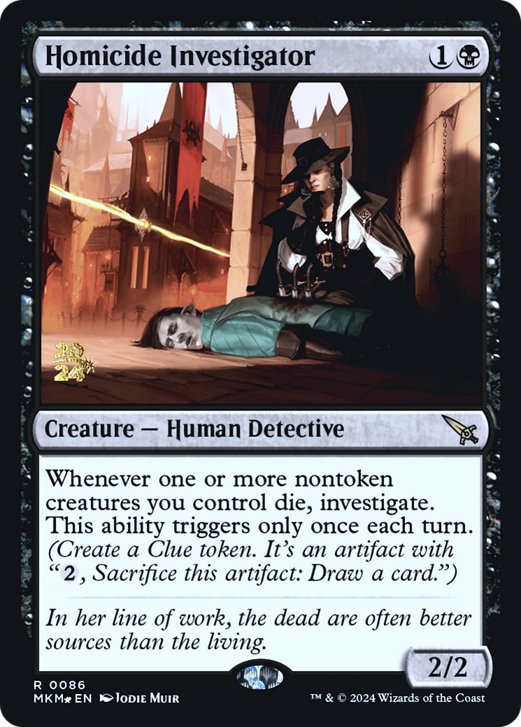 Homicide Investigator [Murders at Karlov Manor Prerelease Promos] | Cards and Coasters CA