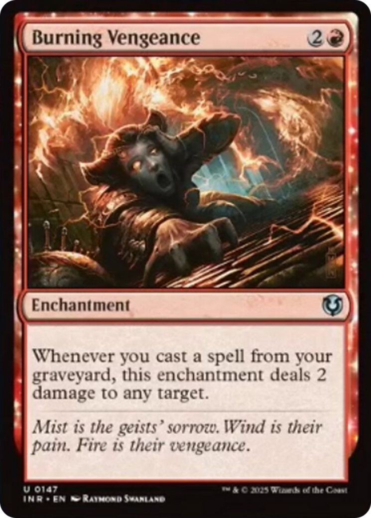 Burning Vengeance [Innistrad Remastered] | Cards and Coasters CA