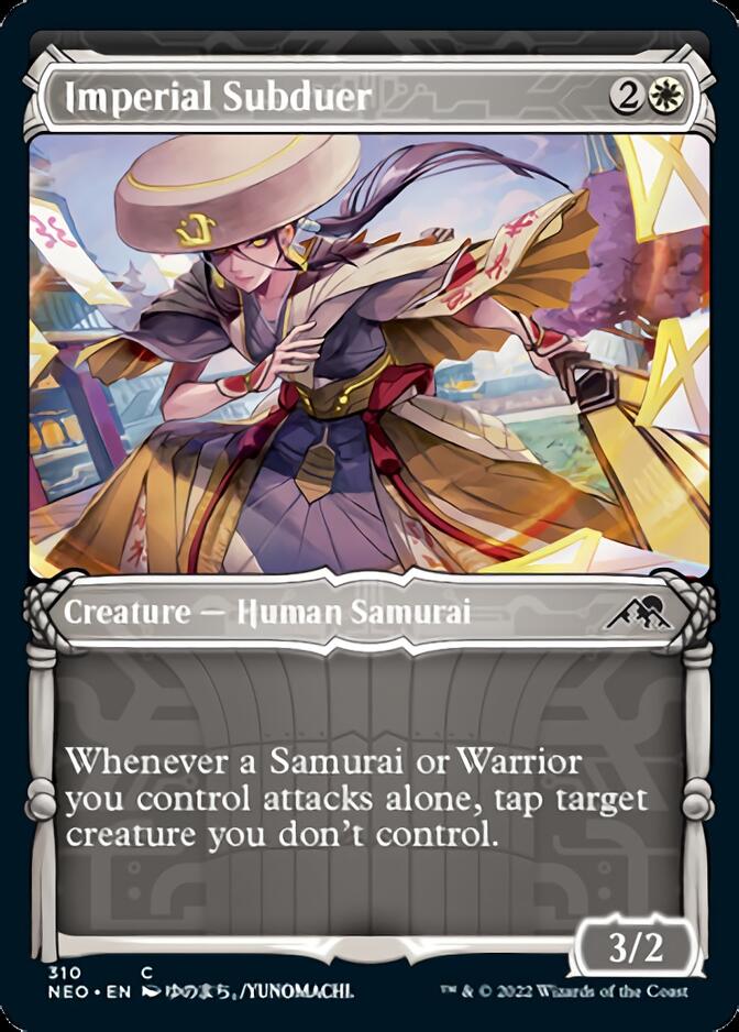 Imperial Subduer (Showcase Samurai) [Kamigawa: Neon Dynasty] | Cards and Coasters CA